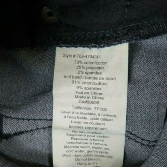 Thyme Maternity Jeans Stretch Cotton Blend Stretch Panel Pull-On Women's SIze XS - Picture 5 of 10